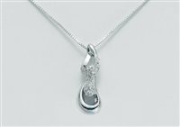 Collana Miluna Donna Miss Italia in Oro bianco Diamante CLD2047 - CLD2047